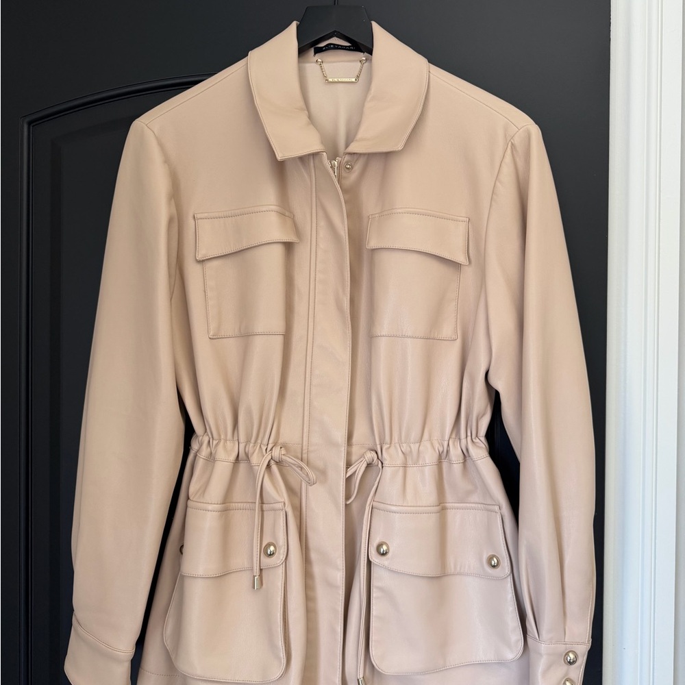 Elie Tahari Tan Utility Jacket